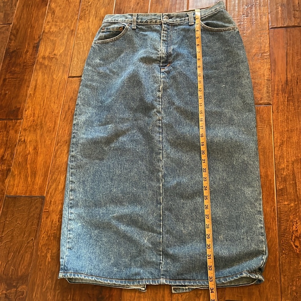 Levi’s 1990’s Denim skirt Made in USA - Picture 9 of 13
